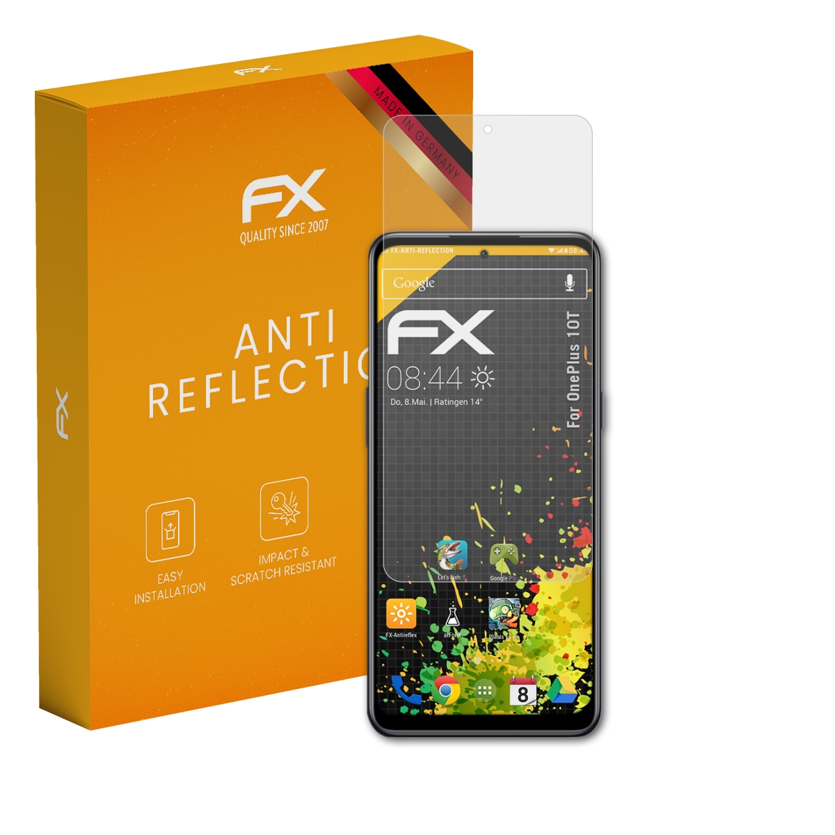 atFoliX 3x Screen Protection Film for OnePlus 10T matt&shockproof - Picture 1 of 8