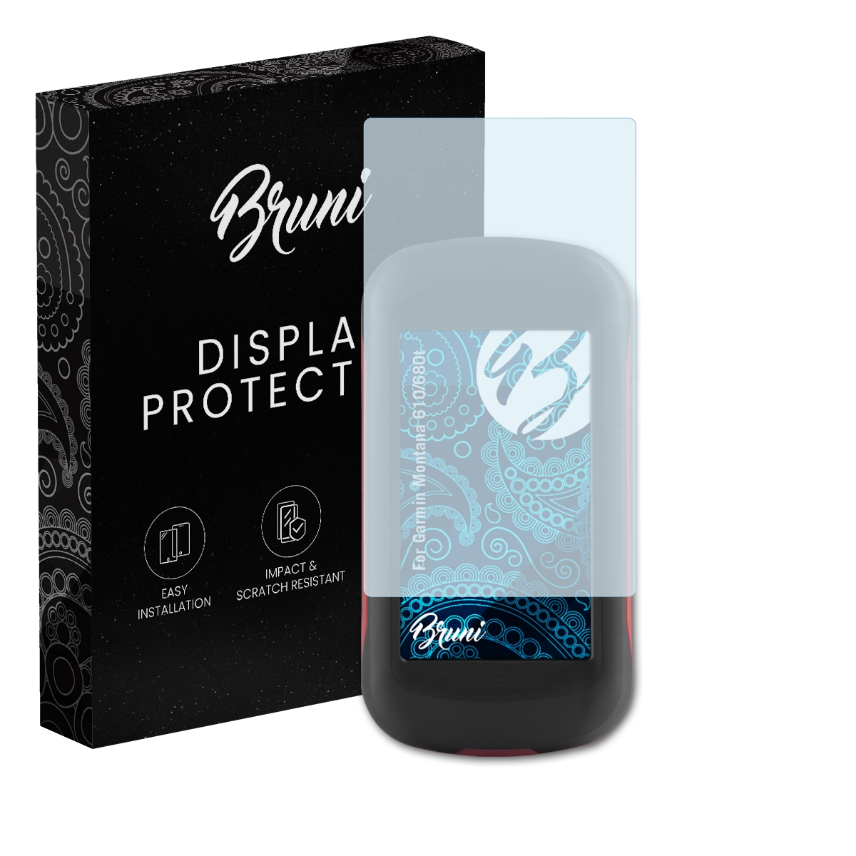 Bruni 2x Protective Film for Garmin Montana 610/680t Screen Protector - Picture 1 of 8