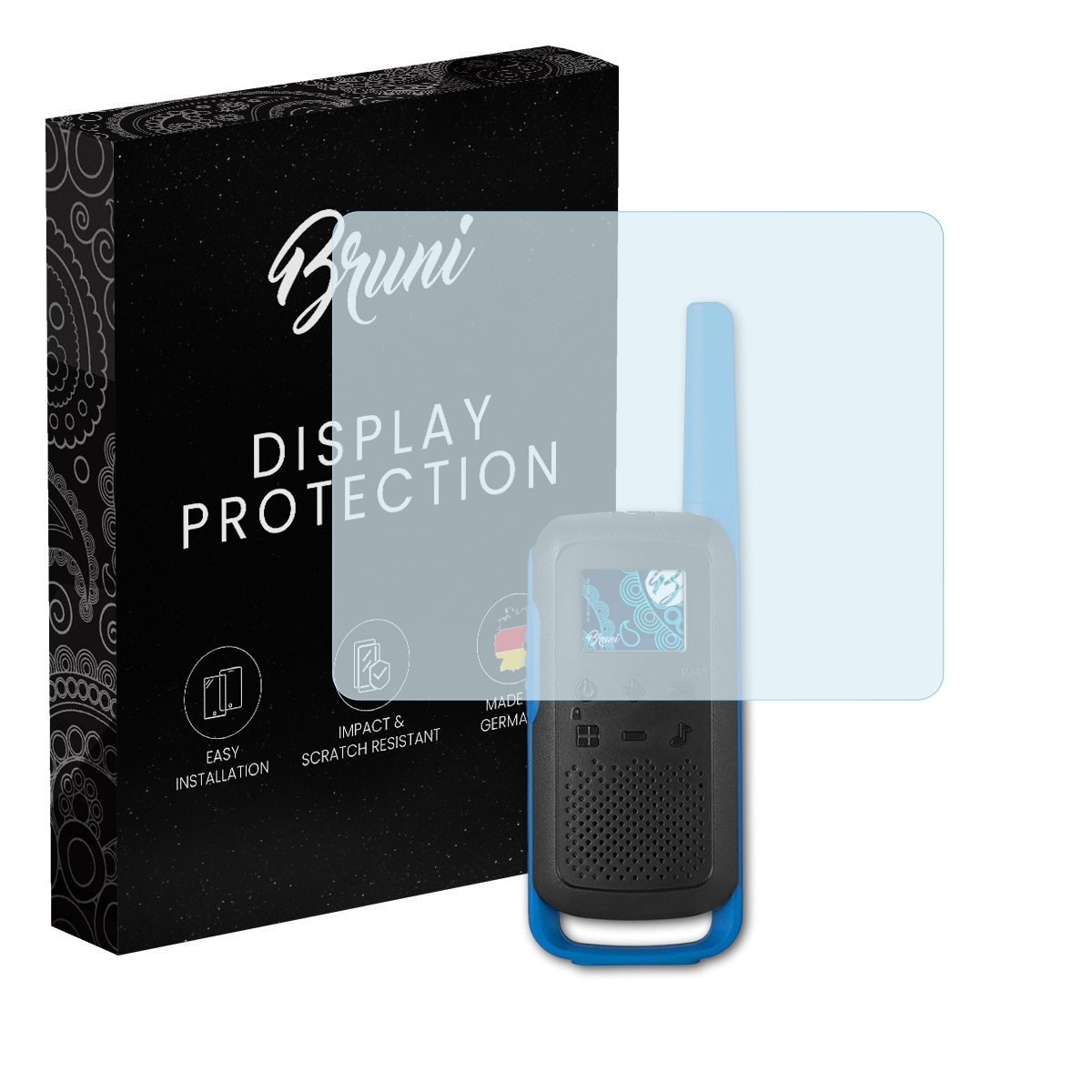 Bruni 2x Protective Film for Motorola Talkabout T62 Screen Protector