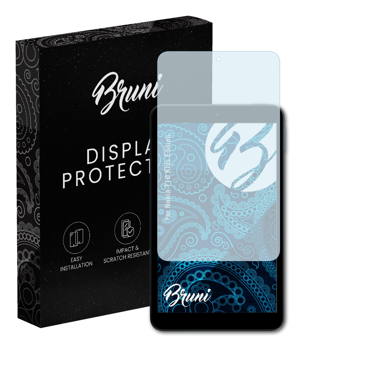 Bruni 2x Protective Film for Nokia T10 Kids Edition Screen Protector - Picture 1 of 8