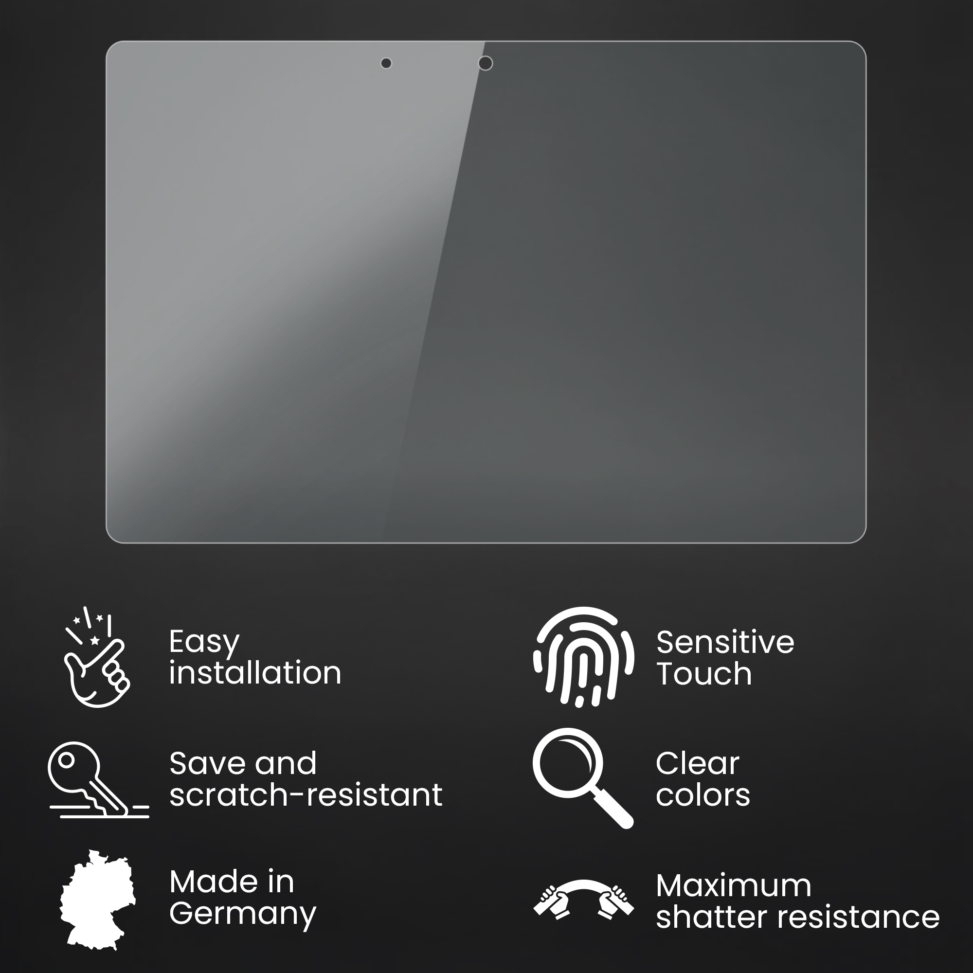 Bruni 2x Protective Film for Dell Venue 10 Pro 5000 Screen Protector - Picture 3 of 8