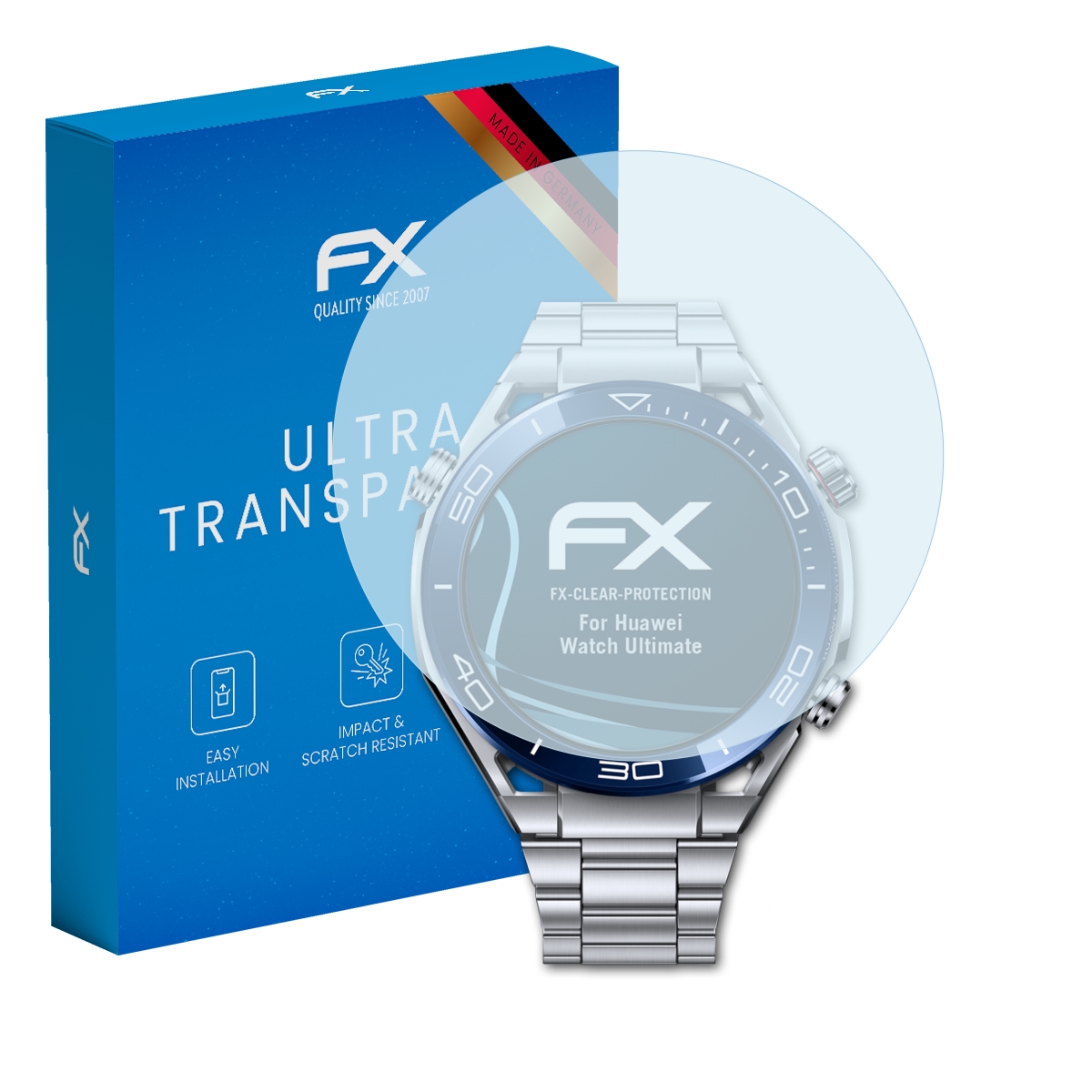 atFoliX 3x Screen Protector for Huawei Watch Ultimate clear