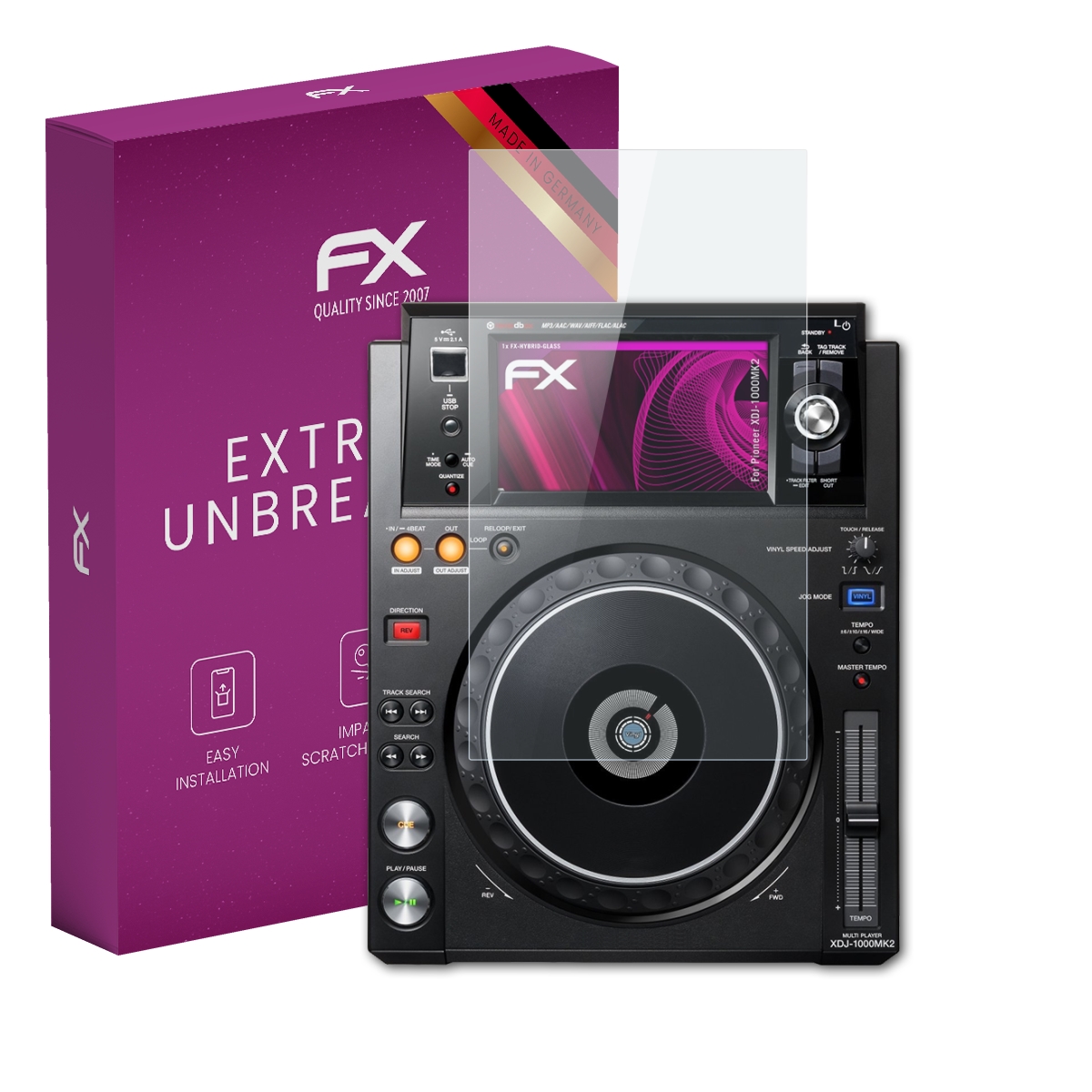 atFoliX Film de protection d'écran compatible avec Pioneer XDJ-700 Film atFoliX Film de protection d'écran compatible avec Pioneer XDJ-700 Film